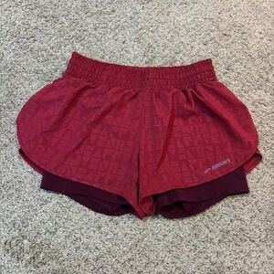 Brooks Women's Deep Red Athletic Running Shorts